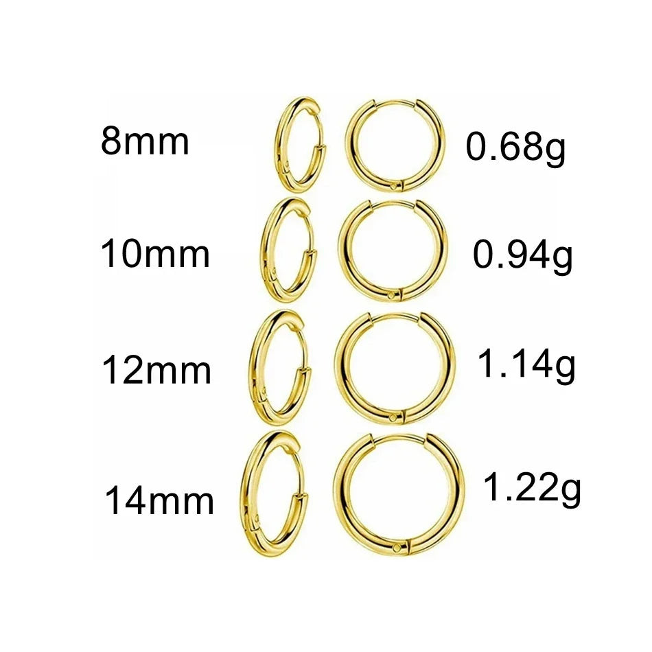 G23 Titanium Hoop Earrings | Hypoallergenic Piercing Jewelry for Men Women