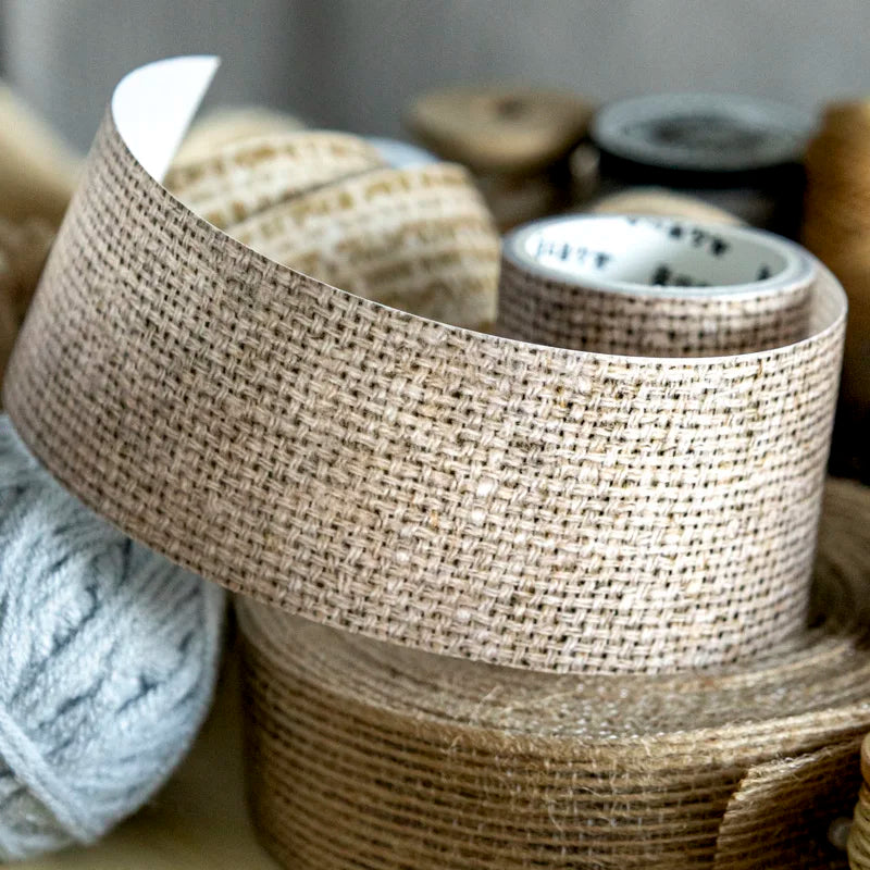 Vintage Fabric Texture Washi Tape | 4x200cm DIY Scrapbooking Roll