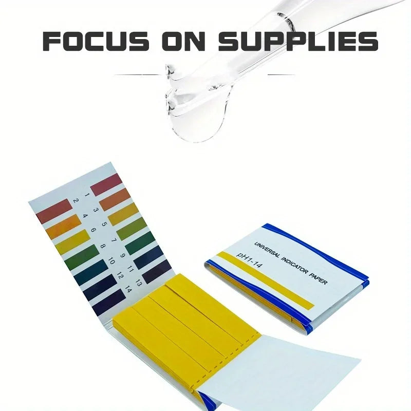 pH Test Strips 1-14 | Professional Litmus Paper for Water, Soil, and Cosmetics