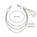 Retro Punk Cross Pendant Waist Chain | Unisex Hip Hop Jeans Keychain Accessory