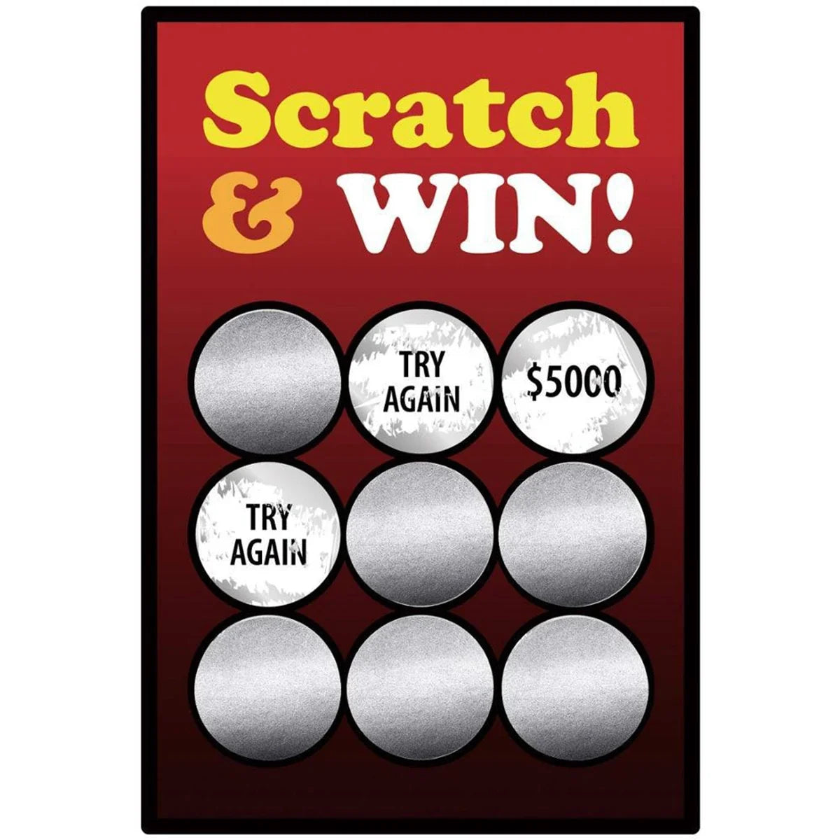 300 Pcs 1 Inch Heart Scratch Off Stickers | Lottery Ticket and DIY Game Labels