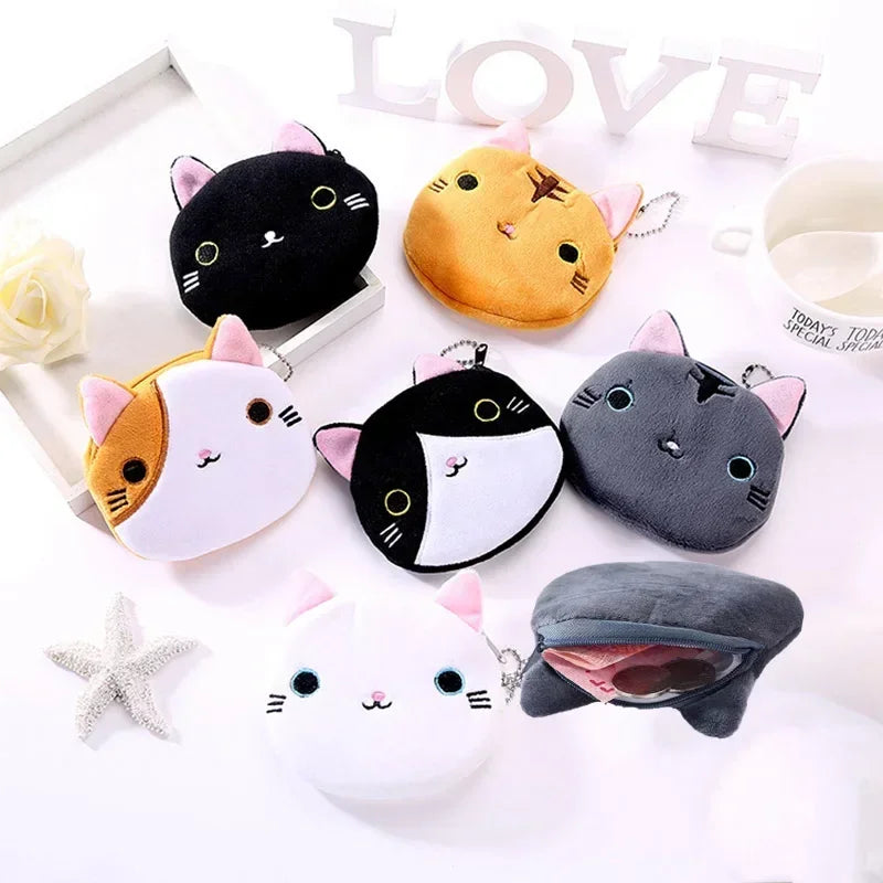 Cute Coin Purse with Keychain | Small Zipper Wallet for Change and Lipstick