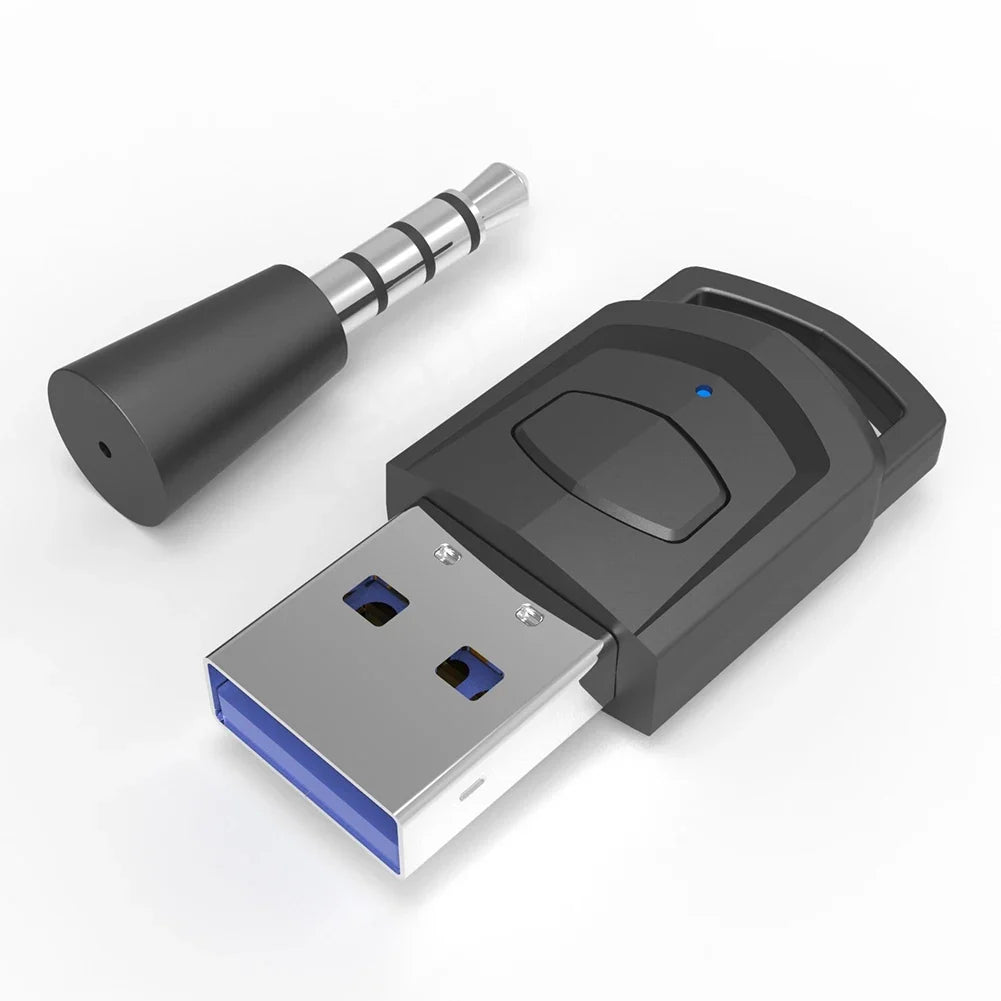 Wireless Bluetooth 5.0 Audio Adapter for PS5 PS4 PC | Low Latency Game Headset Transmitter