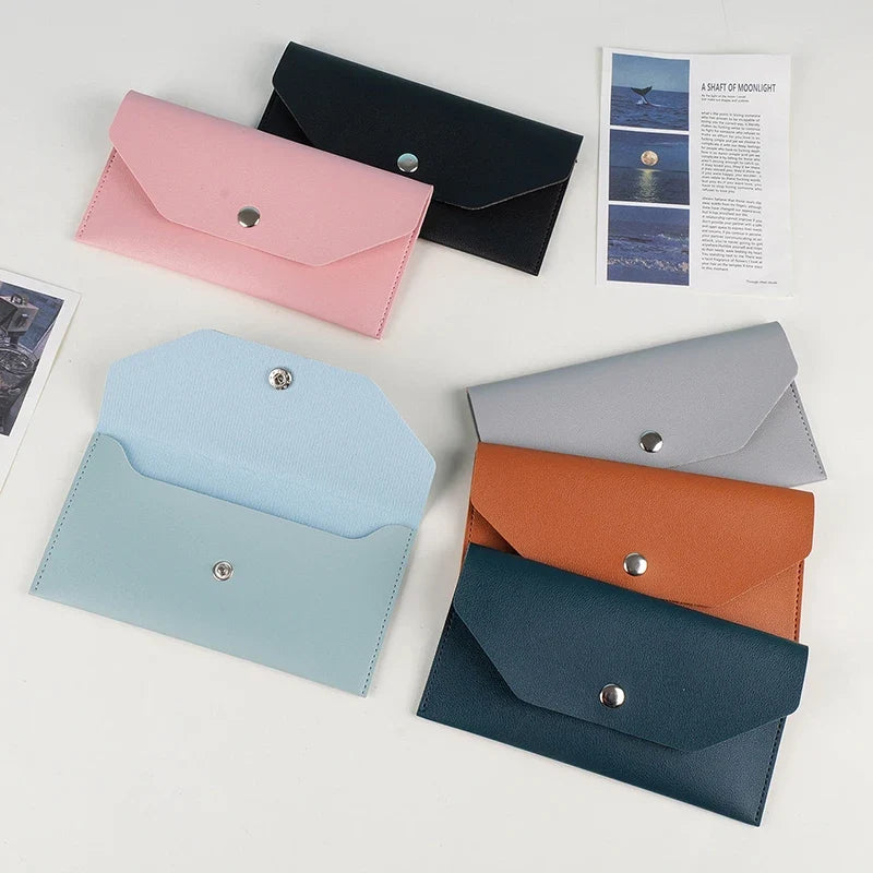 Envelope Coin Money Holder Wallet | PU Leather Classic Fashion Purse for Women