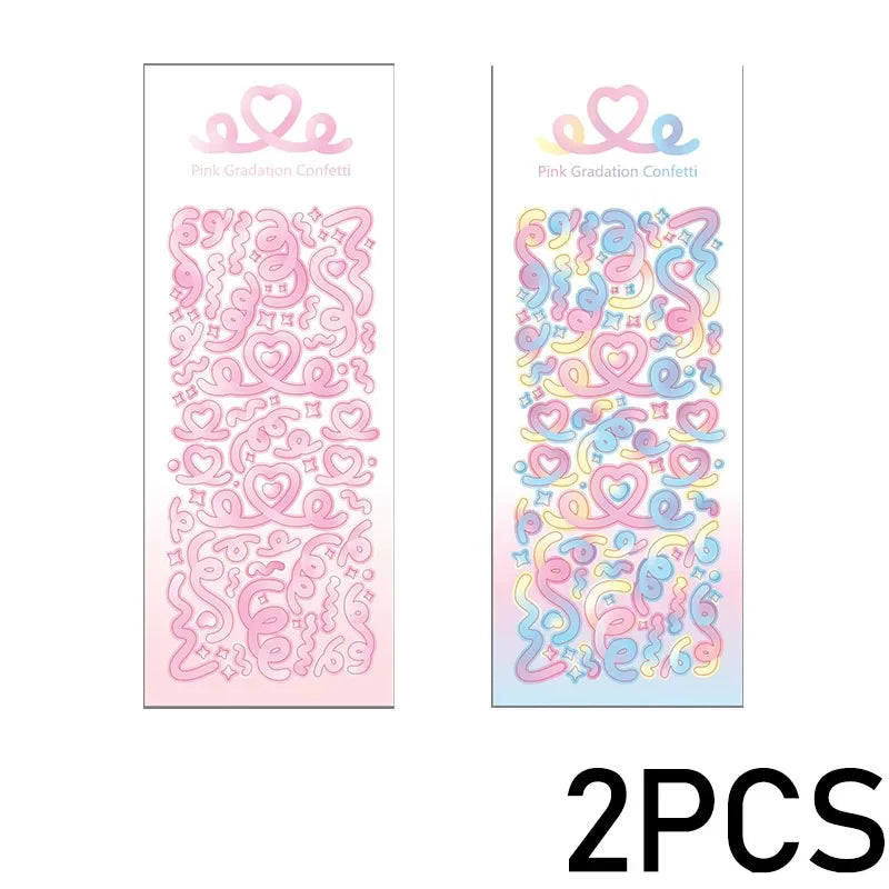 Cute Decorative Paper Stickers for Photocards and Scrapbooking | Kawaii Toploader Sticker Pack