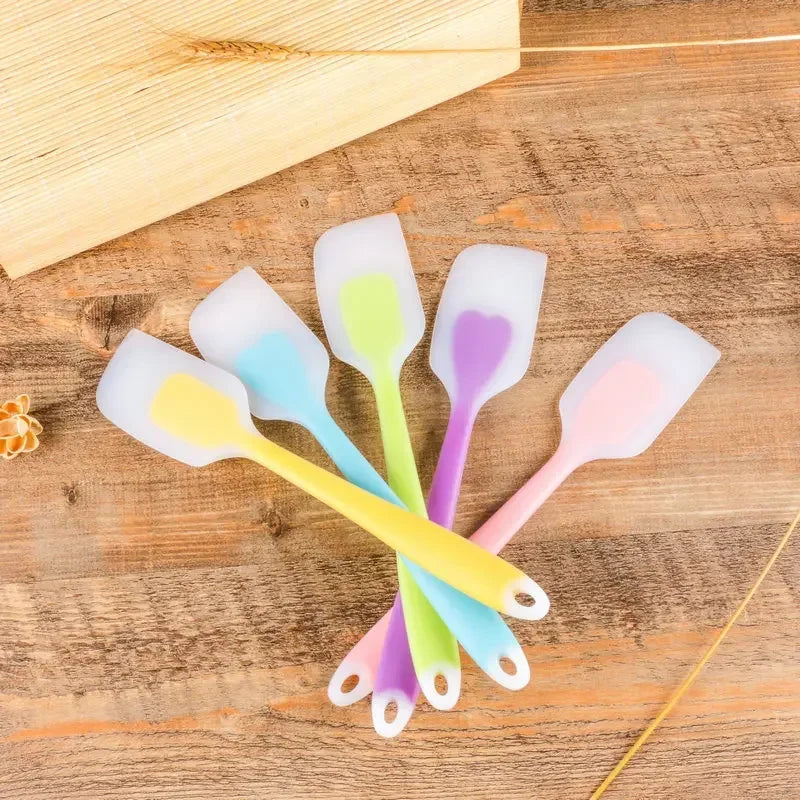 Silicone Spatula Set Heat Resistant Baking Scraper | Translucent Kitchen Utensils