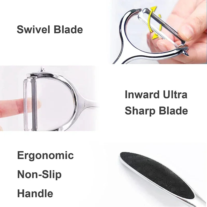 Stainless Steel Vegetable Peeler | Multi-Function Kitchen Tool for Fruits and Vegetables