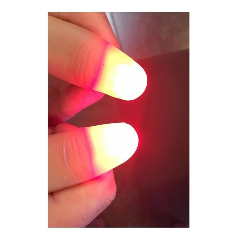 LED Light Up Finger Props | Magic Trick Thumb Lights for Parties
