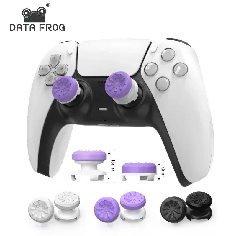 DATA FROG High-Rise Thumb Stick Grips | FPS Performance Extenders for PS4 PS5 and 8BitDo Ultimate Controller