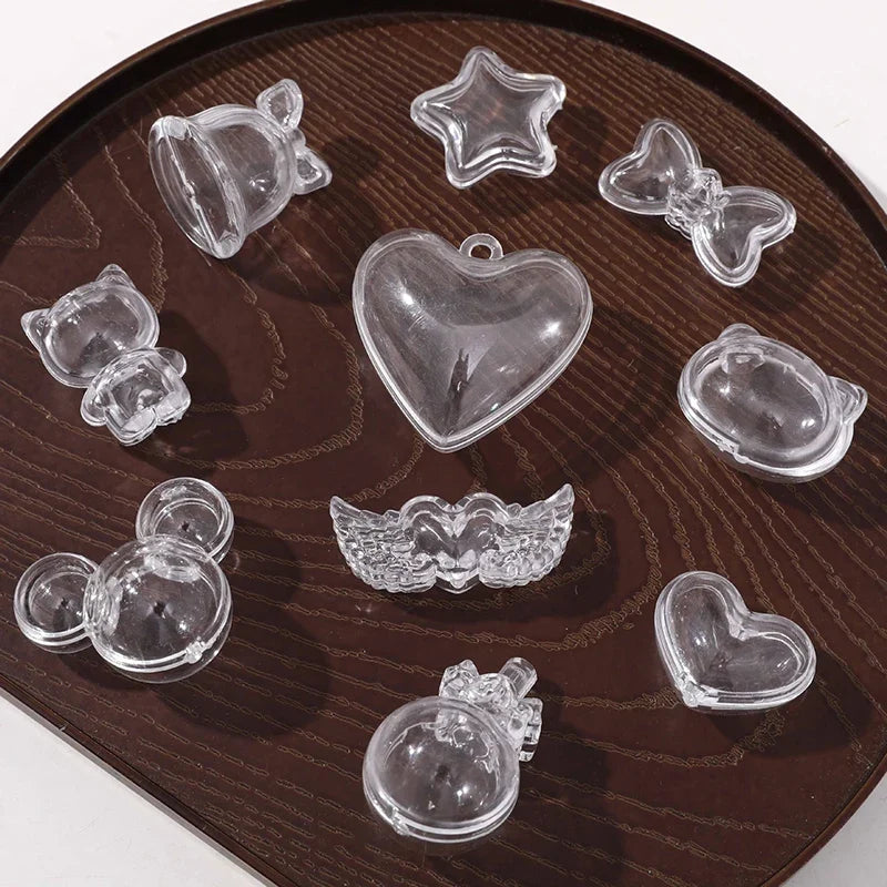 2Pcs Pet Hair Keepsake Box | Transparent Dog Cat Fur Storage for DIY Memorial Gift