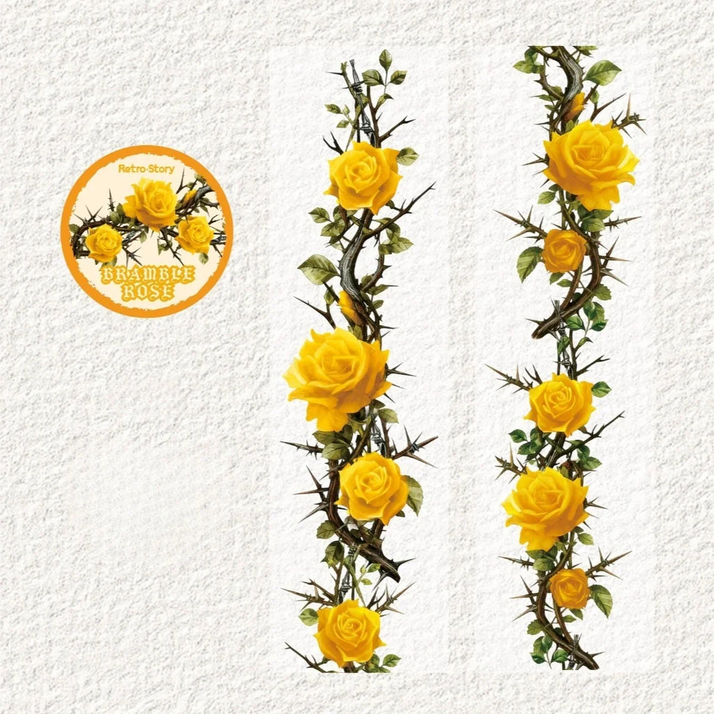 Floral Theme Decorative Adhesive Tapes | Scrapbooking and Craft Stickers