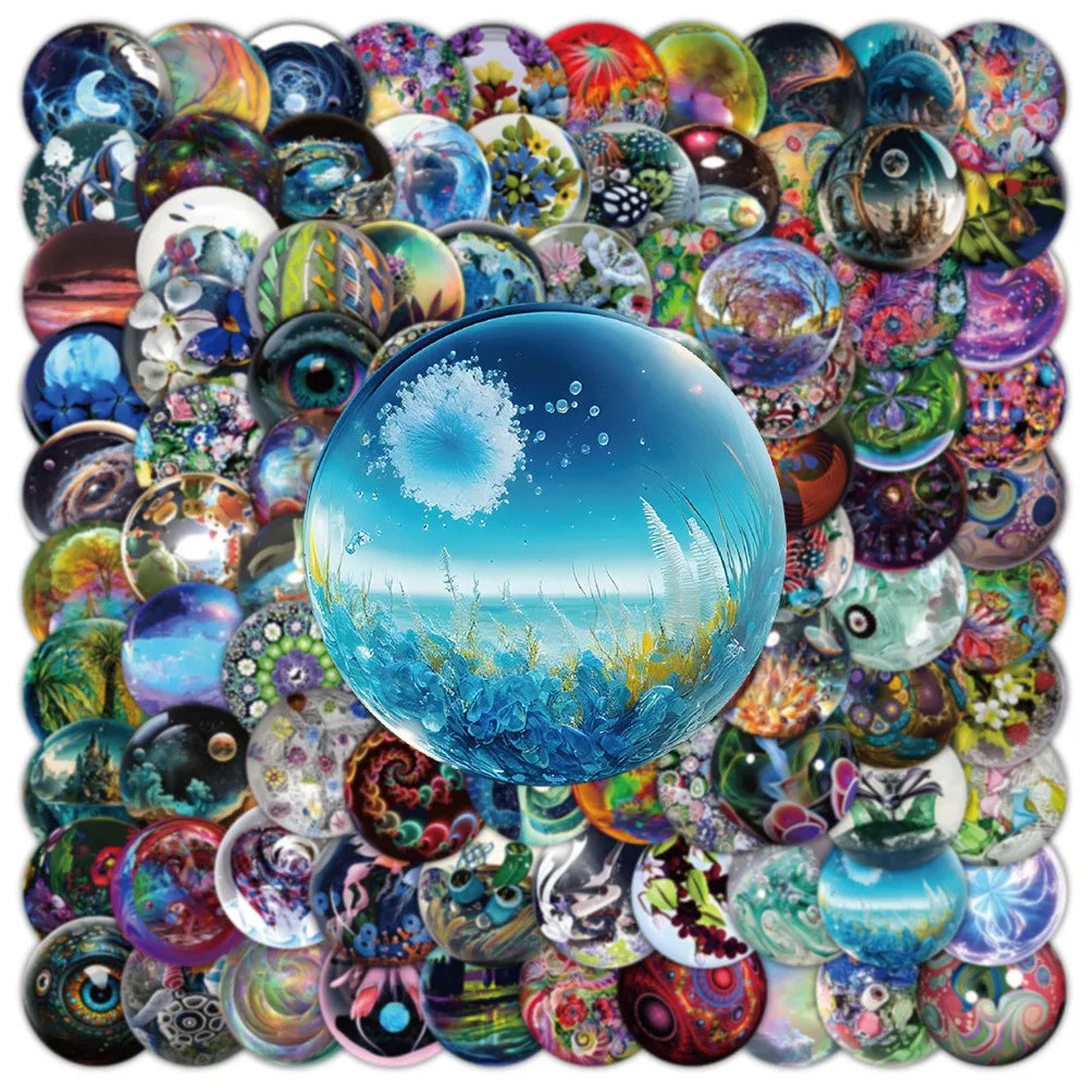100 Cartoon Graffiti Stickers for Helmet Laptop Bike Skateboard | Waterproof Decals
