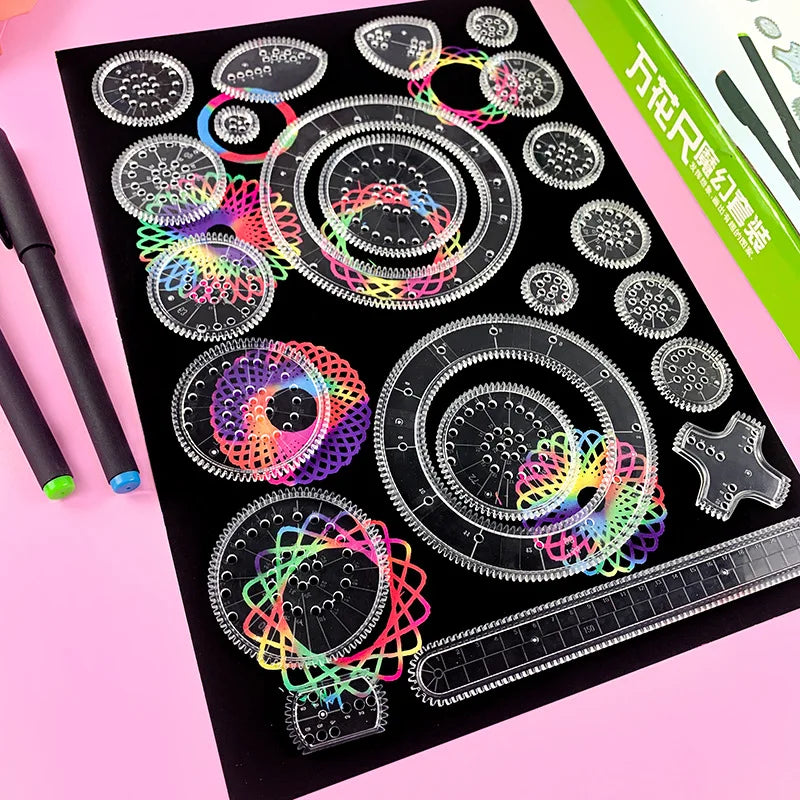 Geometric Drawing Spirograph Set | Creative Art Toy for Kids