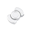 Stainless Steel 3 in 1 Fidget Spinner and Slider Combo | Click Button Metal Toy for Adult Stress Relief