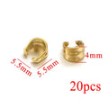 Gold Plated Melon Clasps | Stainless Steel Jewelry Connectors