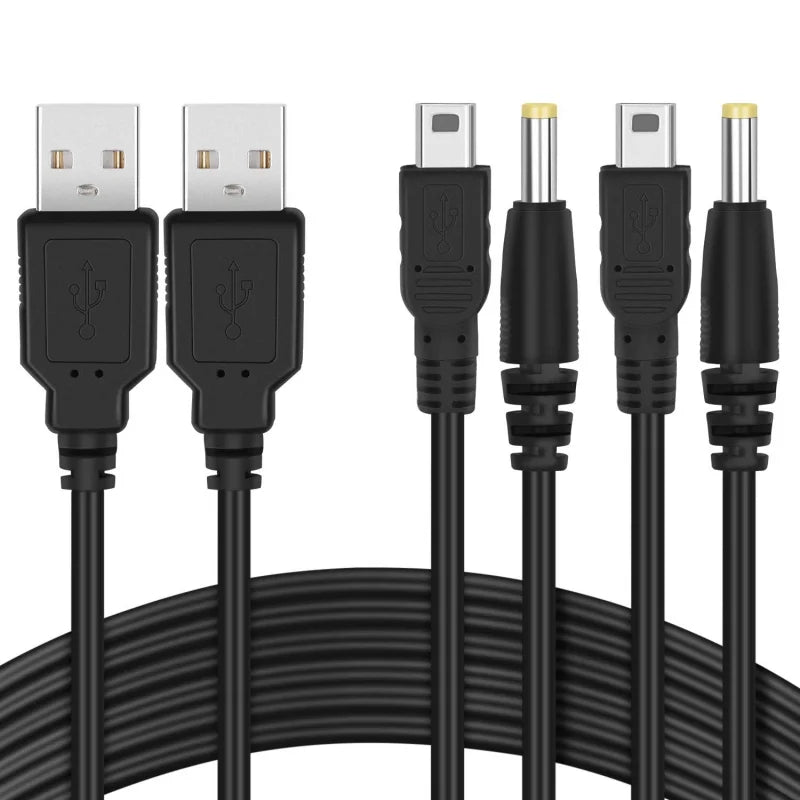 PSP Charger Cable Replacement | Dual Connector for Sony PSP 1000 2000 3000