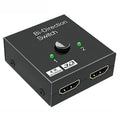 HDMI-Compatible Switch 2 in 1 Out | 4K Bi-Directional Splitter for TV and Gaming