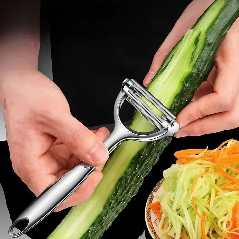 Stainless Steel Julienne Peeler and Vegetable Slicer | Kitchen Tool