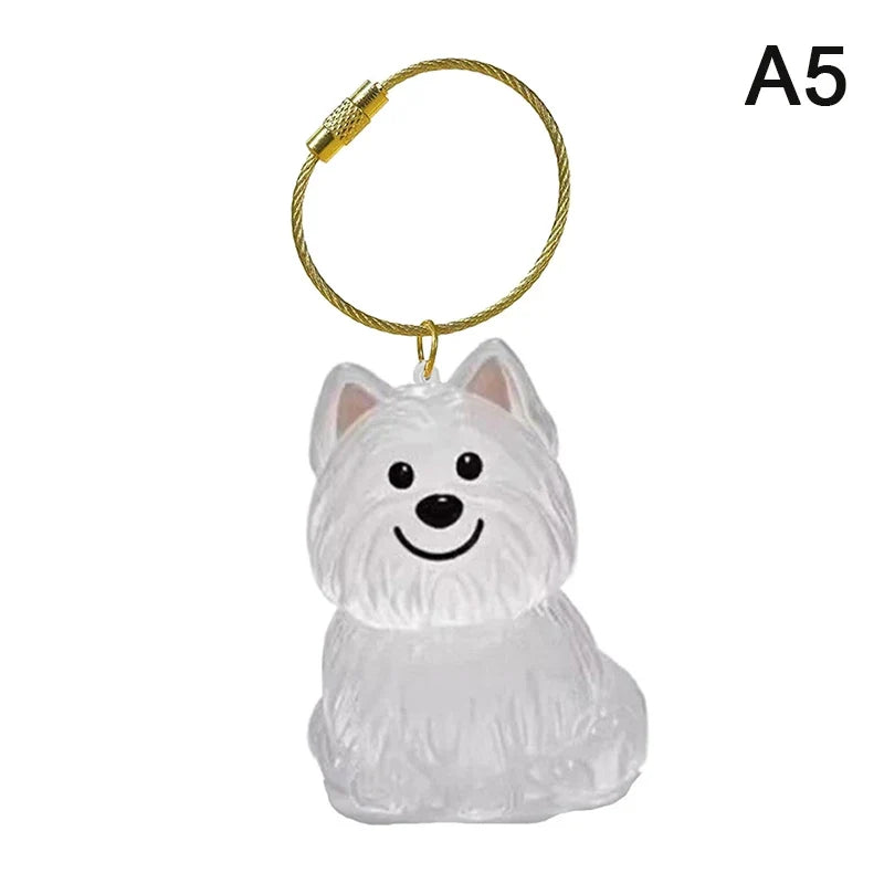 Clear Puppy Hair Memorial Keepsake Capsule | Pet's Dog Fur Container DIY Keychain Decor