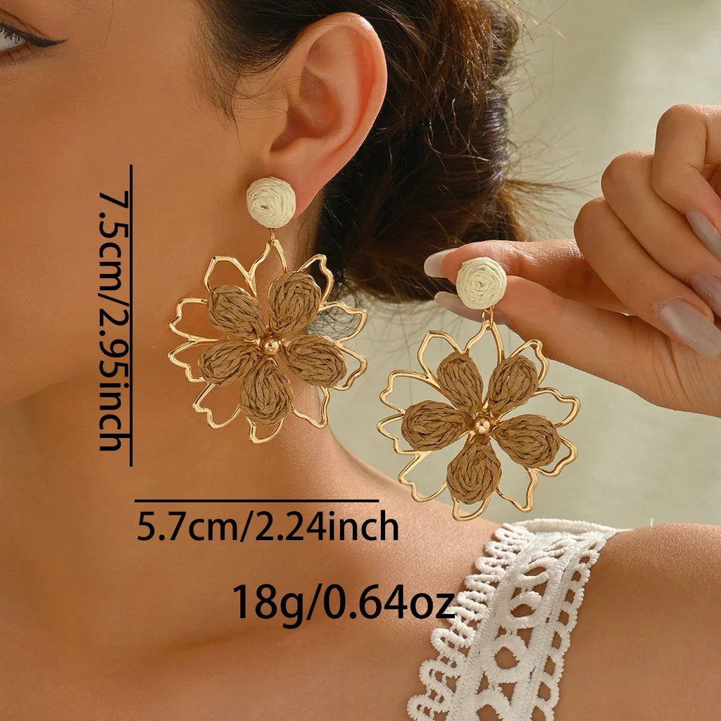Bohemian Flower Drop Earrings | Handmade Summer Jewelry for Women