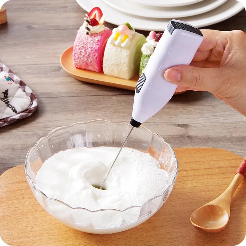 Dual Gear Mini Whisk 3000 RPM Cordless Cream Whipper | Quiet Baking Essential Gift