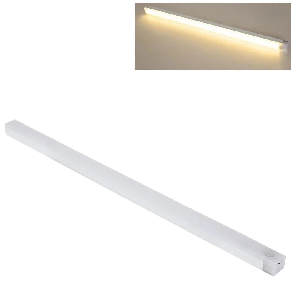 Rechargeable Motion Sensor LED Under Cabinet Light | Dimmable Night Light for Closet Stairs Aisle