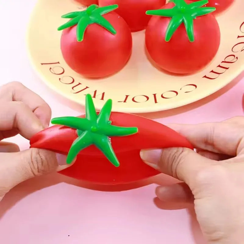 Taba Squishy Cool In Summer Tomatoes Water Balloon | Unbreakable Artificial Fruit Squeeze Toys for Beach Water Fights