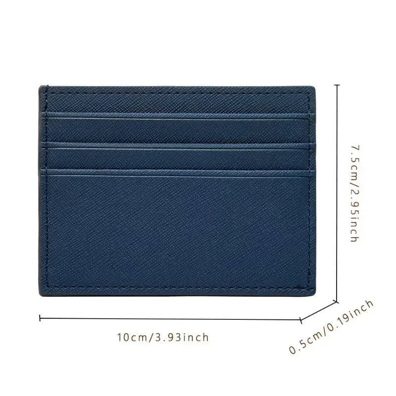 Large Capacity Multi-slot Bank Credit Card Gift Card Case ID Bag for Men Women Candy Color PU Leather Ultra-thin Card Holder