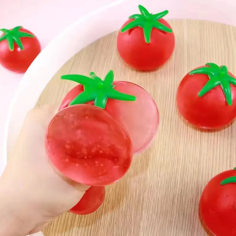 Taba Squishy Cool In Summer Tomatoes Water Balloon | Unbreakable Artificial Fruit Squeeze Toys for Beach Water Fights