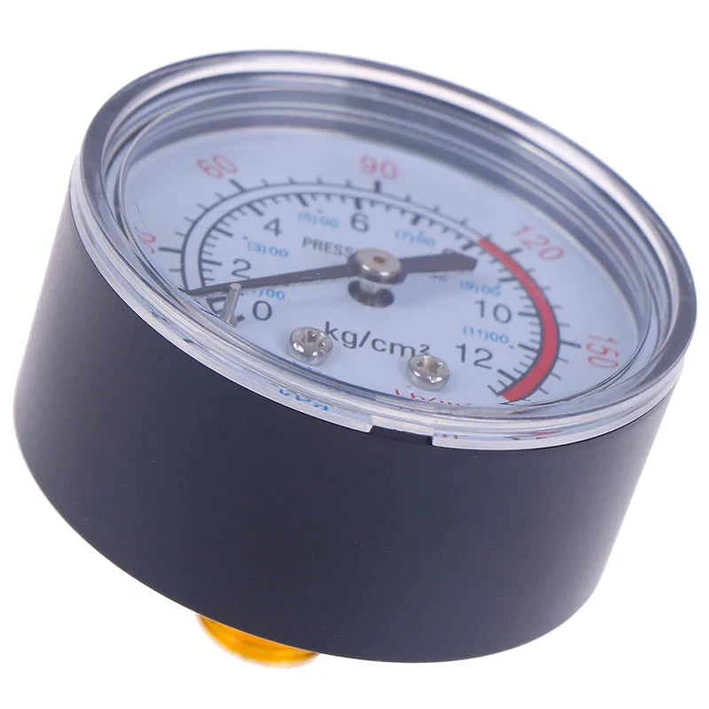 1pcs Bar Air Pressure Gauge 13mm 1/4 BSP Thread | Dual Scale for Air Compressor