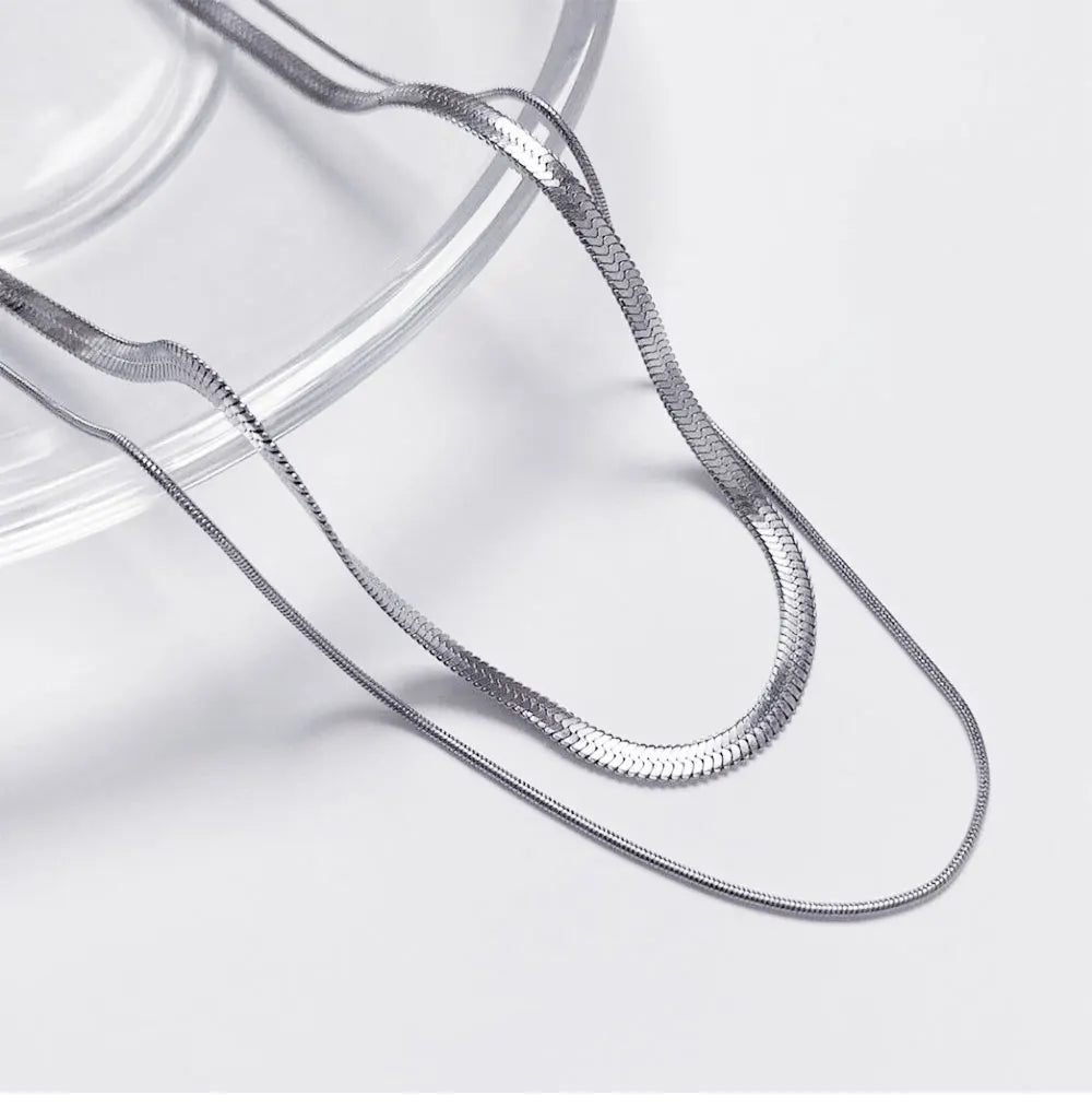 Blade Chain Necklace | Unisex Punk Stainless Steel Jewelry