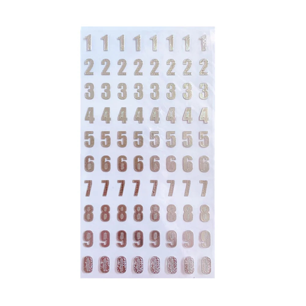 1 Sheet Cute Cartoon Numbers Alphabet Letter Stickers | Early Educational Digital Stickers for Kids