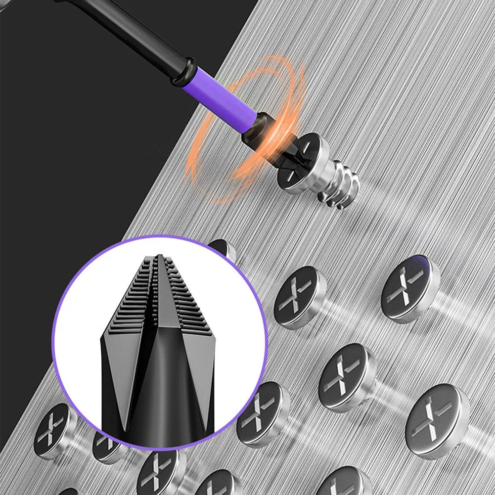 2pcs Non-slip PH2 Magnetic Cross Screwdriver Bits Set | Alloy Steel Hand Tool