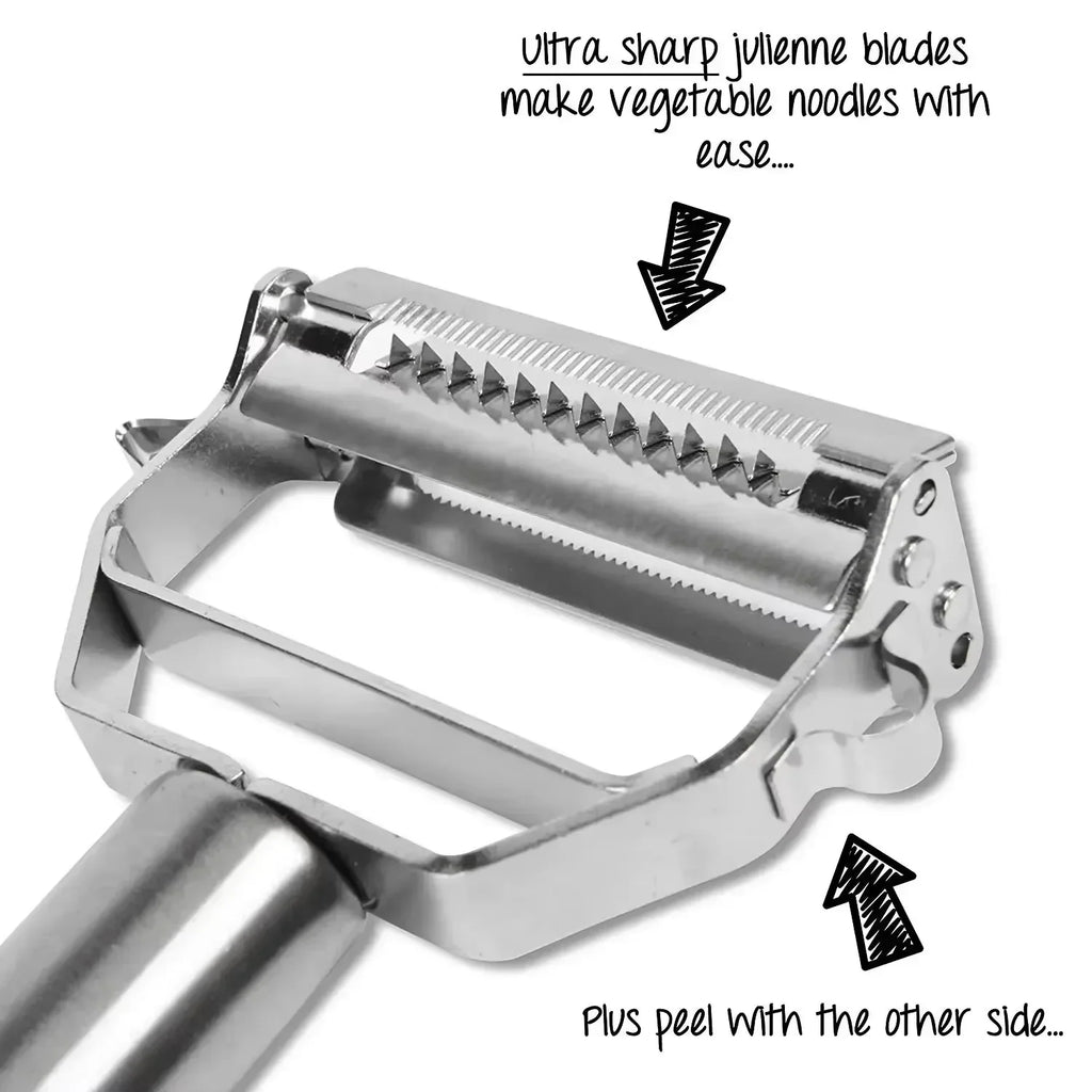 Stainless Steel Double-Head Vegetable Peeler | Multi-Function Kitchen Tool