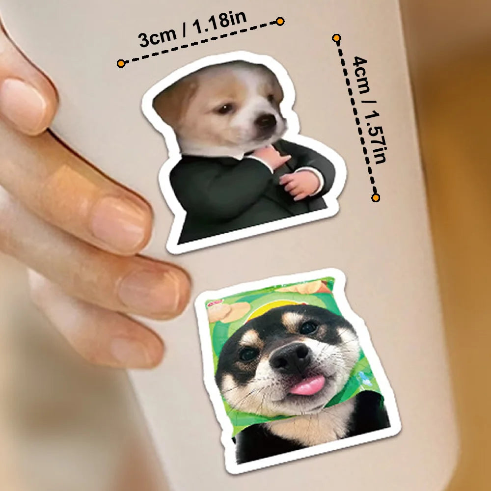 Funny Dogs Stickers | 30/60/180 Cute Decals for Laptop Guitar Bicycle and More