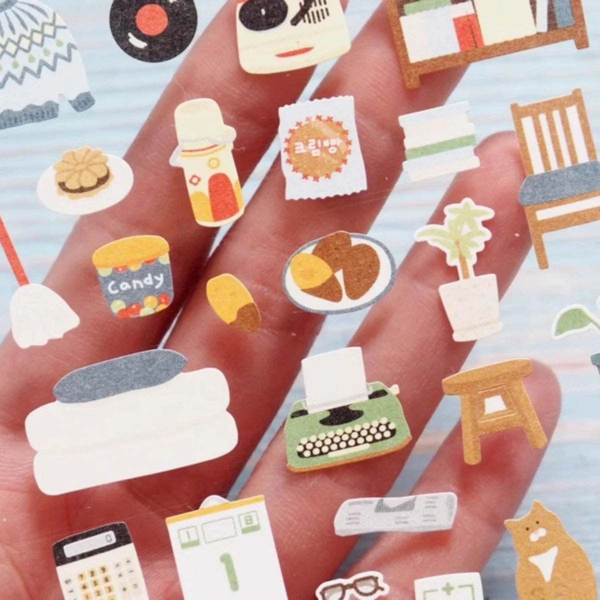 Korean Import Suatelier Grandapa's Room Paper Stickers | Scrapbooking DIY Decorative Supply