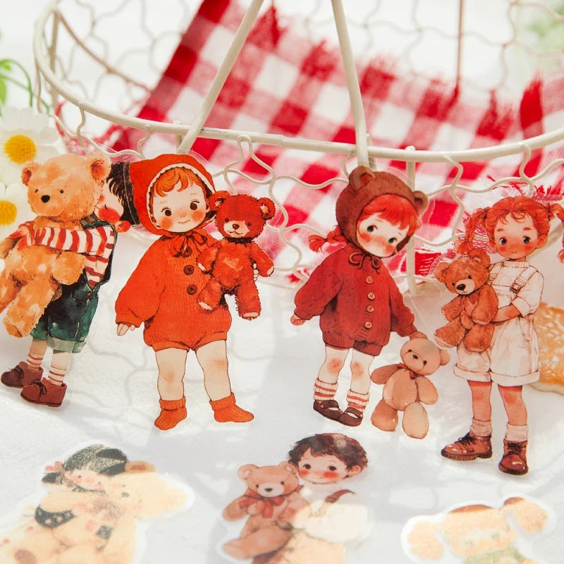 30pcs Cute Girl Stickers for DIY Planner Scrapbooking | Lovely Paradise Decal Pack
