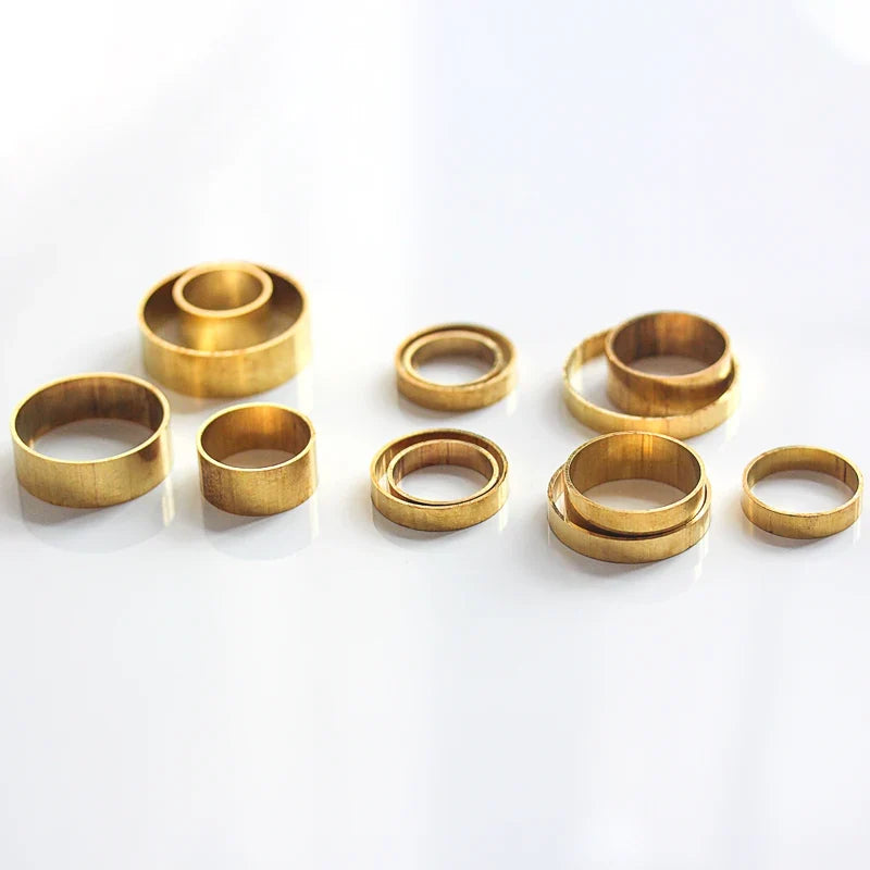 Brass Ferrules Hoop Ring Sleeve | Copper Alloy Connector for Home DIY