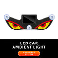 Solar Devil Eye Car Warning Light | USB-C Rechargeable Window Lamp