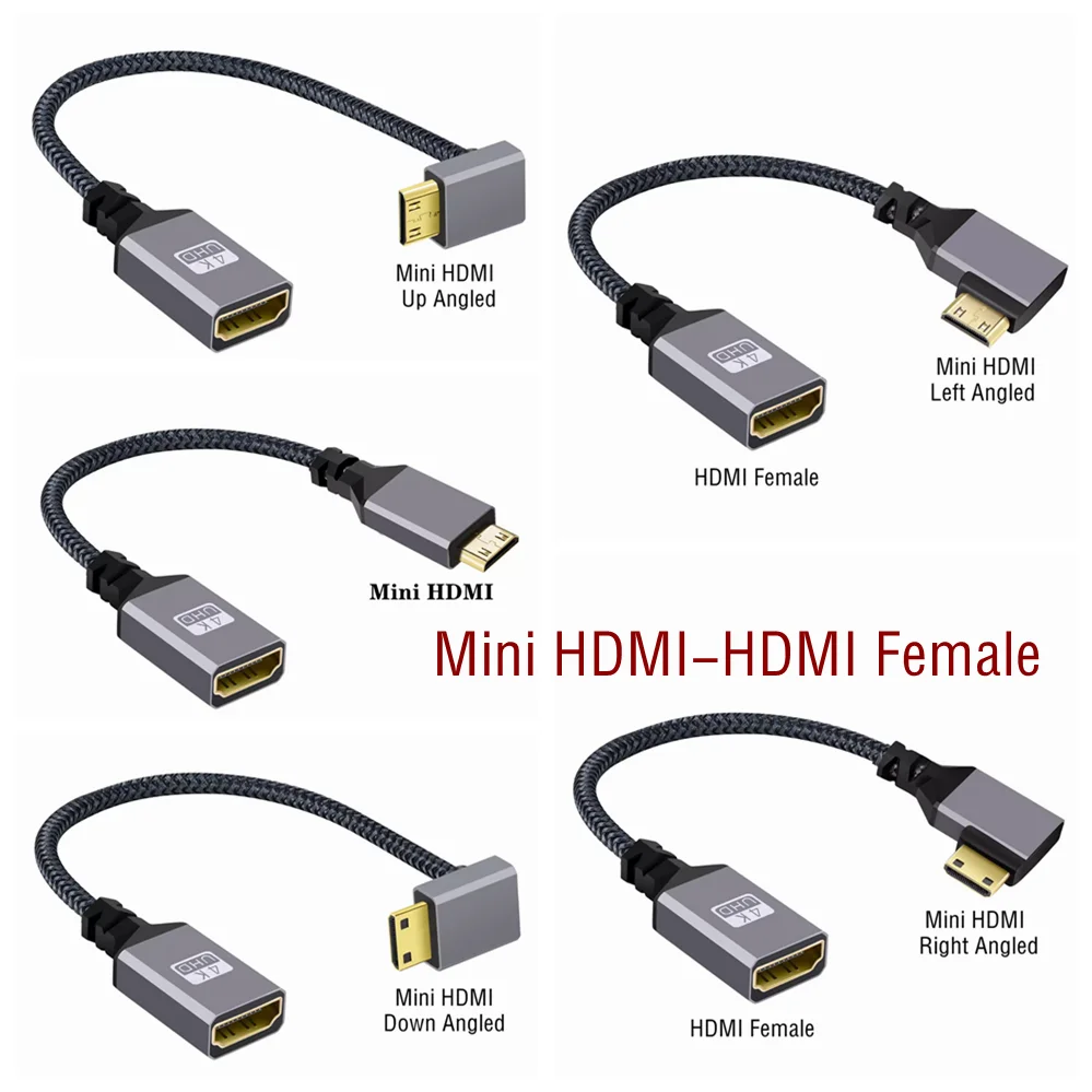 4K 60Hz HDMI-Compatible Extension Cable | Male to Female Adapter for Micro/Mini HDMI