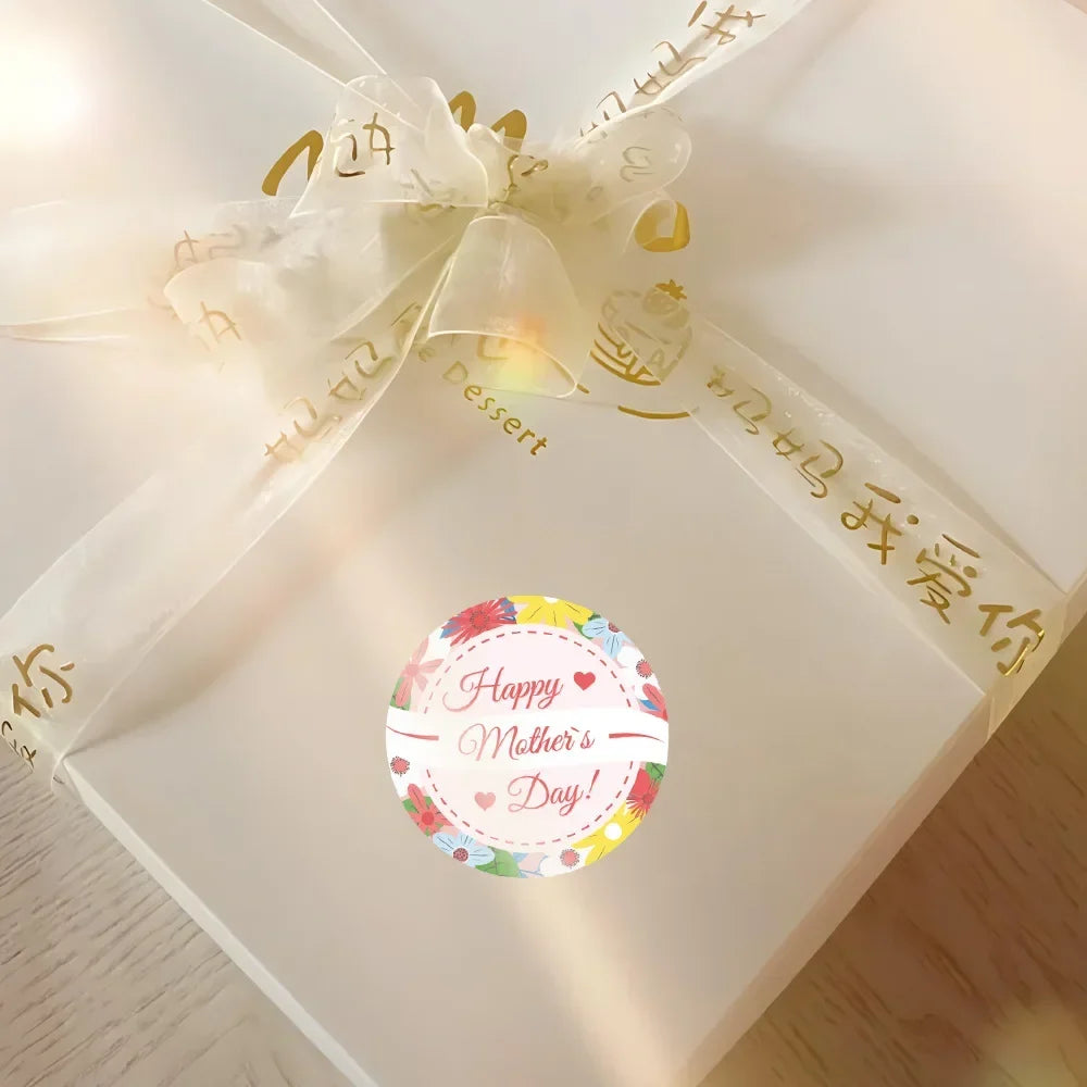 Happy Mother's Day Gift Stickers | Sweet Floral Envelope Seals for Gift Wrapping