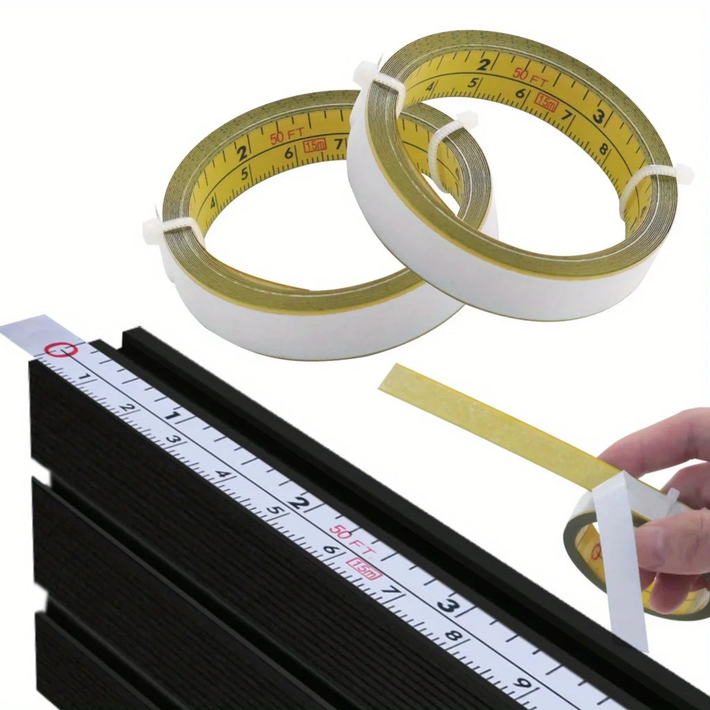 Steel Adhesive Tape Measure | Imperial and Metric Scale Ruler Sticker