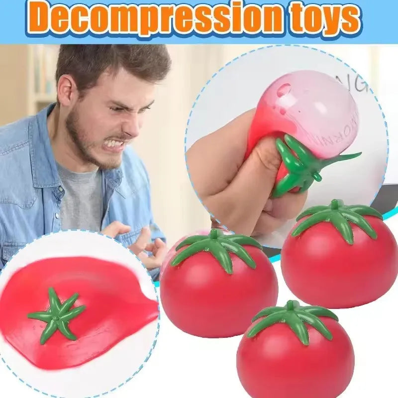 Taba Squishy Cool In Summer Tomatoes Water Balloon | Unbreakable Artificial Fruit Squeeze Toys for Beach Water Fights