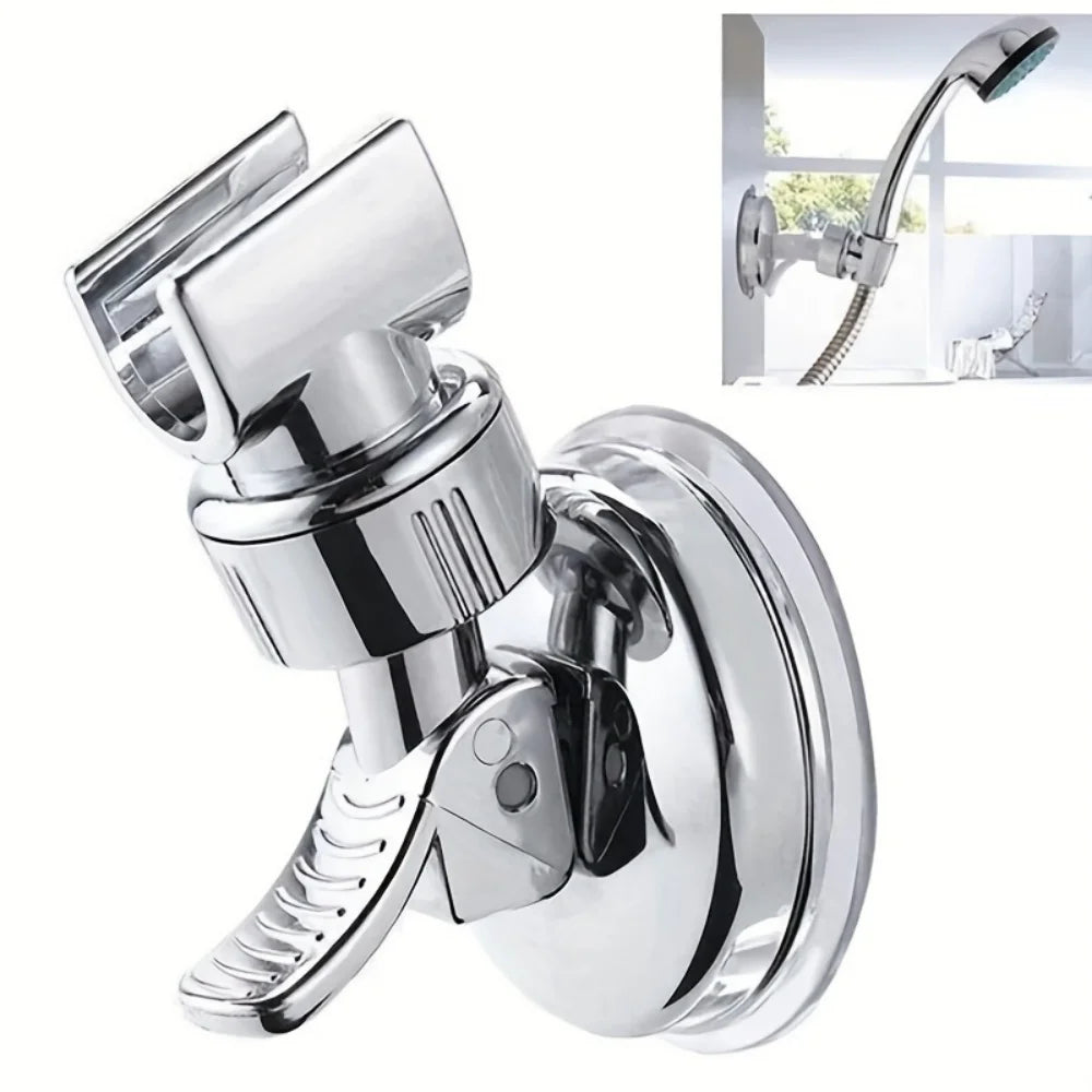 360 ° Adjustable Suction Cup Shower Head Holder, Household Bathroom Suction Cup Rack Bathroom Accessories