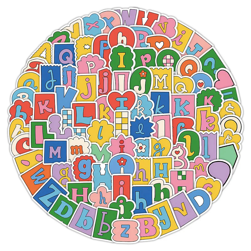 Alphabet Sticker Sheets for Journaling | 8 Sheets Cute Handwritten Style Labels