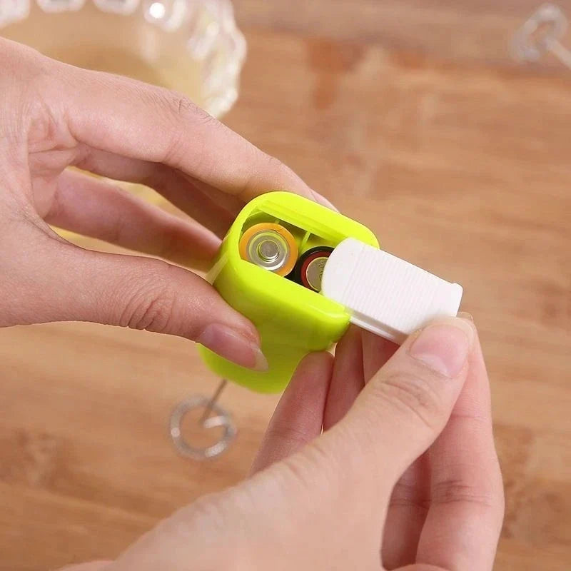 Portable Milk Frother Handheld Mixer | Electric Coffee Foamer Whisk