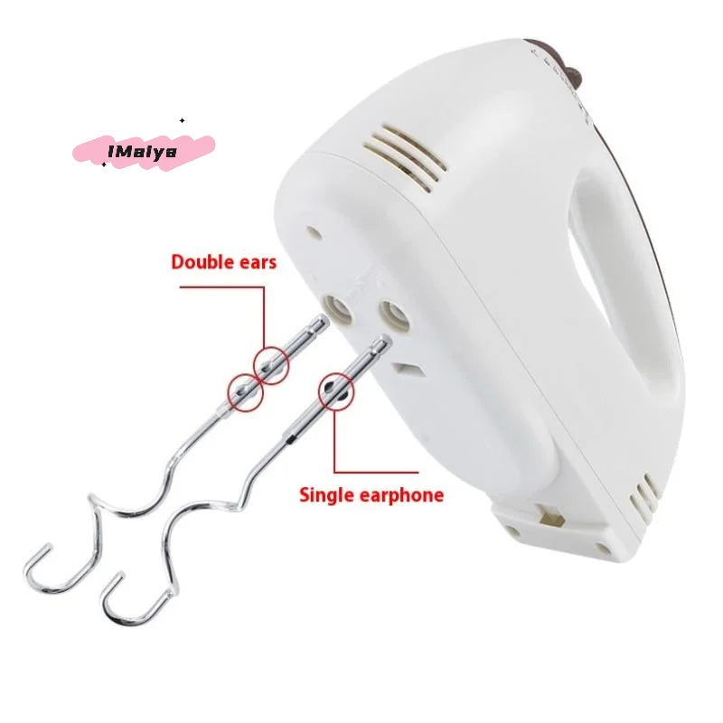 Stainless Steel Egg Beater Set | Handheld Mixing Hooks for Electric Mixer