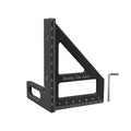 Multi-Angle Measuring Ruler | 45/90 Degree Plastic Carpenter Square & Miter Triangle Tool for Woodworking