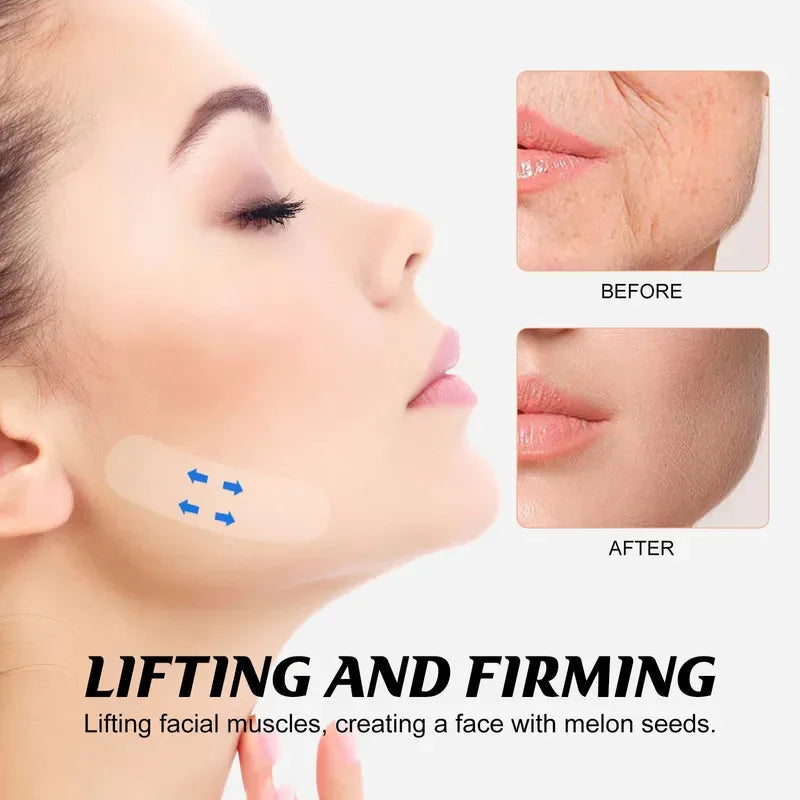 200pcs Lifting Face Stickers | Invisible V-Shape Face Lift Patches for Sagging Skin