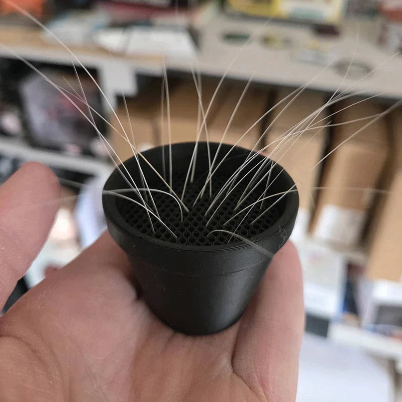 Cat Whisker and Fur Collector | Mini Flower Pot Desktop Keepsake